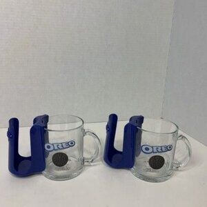 Oreo Ultimate Dunk Glass Mug Set with Removable Cookie Holders